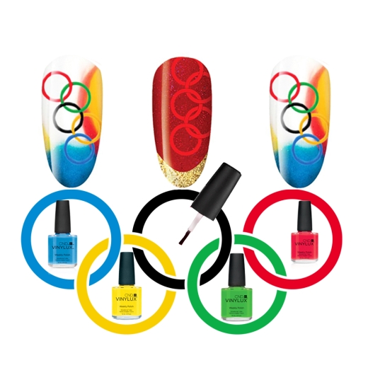 OLYMPIC NAIL ART TUTORIAL BY CND צילום: ג’ון ווייט